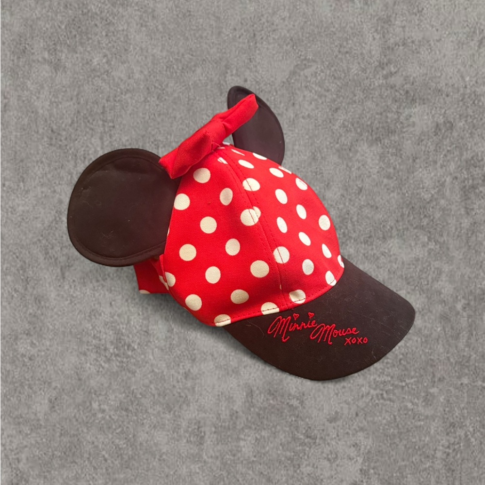Disney Red and Black Minnie Mouse Hat